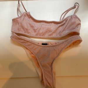 Triangl sparkle pink bikini